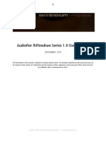 Audiofier RIFFENDIUM User Manual