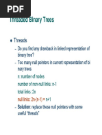 Threaded Binary Trees: Threads Threads