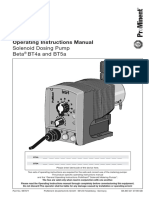 Operating Instructions Manual: Solenoid Dosing Pump Beta BT4a and BT5a