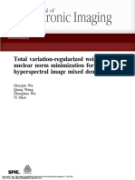 Total Variation-Regularized Weighted Nuclear Norm Minimization For Hyperspectral Image Mixed Denoising