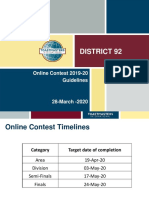 D92 - Online Contest Guidelines For International Speech Contest