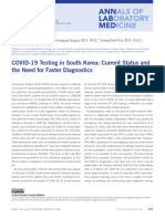 COVID-19 Testing in South Korea: Current Status and The Need For Faster Diagnostics