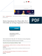 Extra Questions For Class 9th - CH 7 Diversity in Living Organims Science Study Rankers PDF