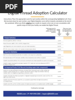 Calculator-An Audit of Your Digital Thread Adoption