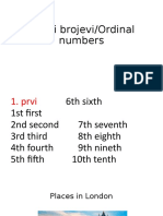 Redni Brojevi/ordinal Numbers