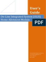 On-Line Integrated System (OLIS) Home Allotment Module: User's Guide