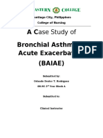A Case Study of Bronchial Asthma in Acute Exacerbation (Baiae)