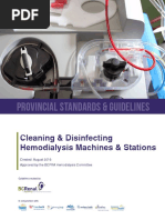 Cleaning and Disinfecting Hemodialysis Machines and Stations