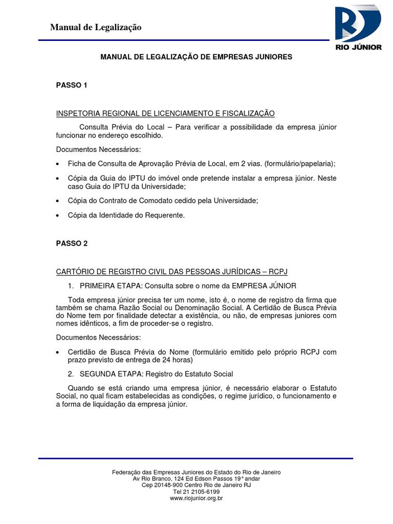 Documentando Um A Empresa Junior PDF | PDF | Governo | Business