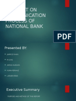 A Report On Communication Process of National Bank