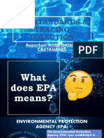 Epa Standards & Tracing Pollution: Reporter: ROSS JHON E. Castanares