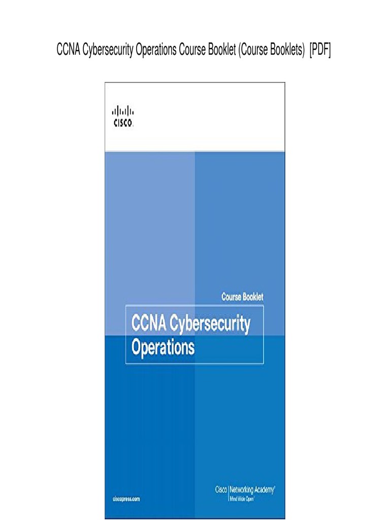 Cisco Networking Academy's CCNA Cybersecurity Operations Course Booklet