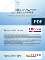 A.3 Codes of Practice and Regulations