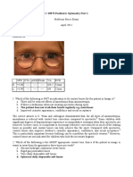 Paediatric Optometry Part 1 exam answers