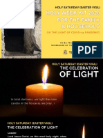 Holy Saturday (Easter Vigil) : (In The Light of Covid-19 Pandemic)