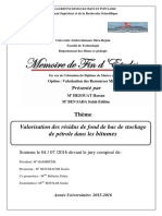 Valorisation Des Résidus de Fond de Bac de Stockage de Pétrole Dans Les Bitumes PDF