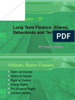 Chapter - 20: Long Term Finance: Shares, Debentures and Term Loans