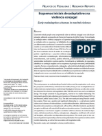 Artigo Esquemas Iniciais Desadaptativos Na Violencia Conjugal PDF