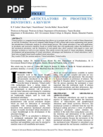 Virtual Articulators IN Prosthetic Dentistry: A Review