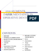 Instruments and Instrumentation in Operative Dentistry1