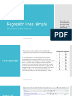 Regresión Lineal Simple
