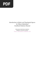 Introduction To Metric and Topological Spaces by Wilson Sutherland Unofficial Solutions Manual