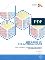 2018 Blockchain Regulation Roundtable: Addressing The Regulatory Challenges of Disruptive Innovation