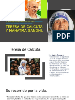 Teresa y Gandhi, luchas por la paz