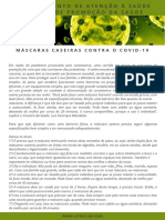 Mascaras Caseiras e COVID 19 PDF