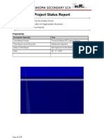 Schools Programme Phase Ii: Project Status Report