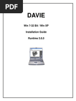 DAVIE Win 7-32 Bit - Win XP Installation Guide Runtime 5.6.0 PDF