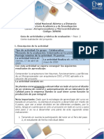 Guía de Actividades y Rúbrica de Evaluación - Unidad 1 - Paso 2 - Contextualización Del Proyecto