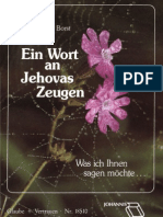 Ein Wort An Jehovas Zeugen