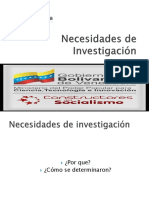 Necesidades de Investigación Presentación 