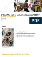 S/4HANA For Fashion and Vertical Business 1909 OP: Supply Assignment