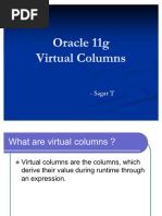 Oracle 11g Virtual Columns