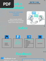 Técnicas de Comunicação TRABALHO GRUPO - Feedback Assertividade
