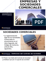 EMPRESAS Y SOCIEDADES COMERCIALES act