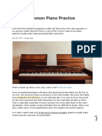 5 Most Common Piano Practice Mistakes