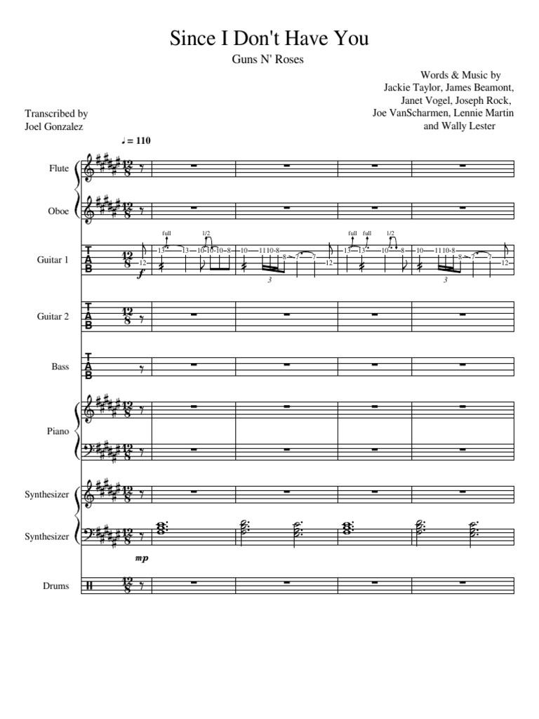Since I Don't Have You - Sheet Music | PDF | Music Industry | Music ...