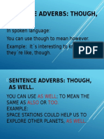 Sentence adverbs 8° grade