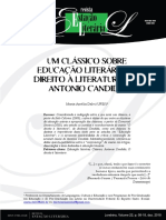 Um clássico sobre educação literária - O direito à literatura, de Antonio Candido