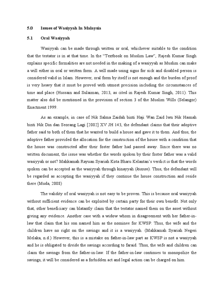 Understanding Wasiyyah Wajibah in Selangor | PDF | Fatwa | Sharia