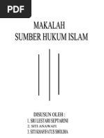 Makalah Sumber Hukum Islam