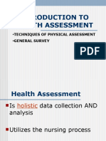WEB Intro To Health Assessment - Techniques-General Survey