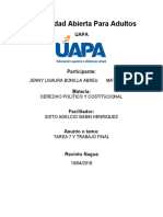 Tarea 7 y Trabajo Final de Derecho Politico y Constitucional