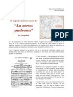 Tarea de La Unidad 5 - La Serva Padrona de Pergolesi PDF