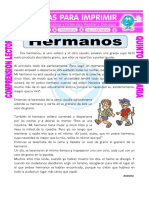 Ficha Los Hermanos para Quinto de Primaria