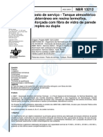 NBR 13212 de 2001 - Tanque Subterrâneo de Resina PDF
