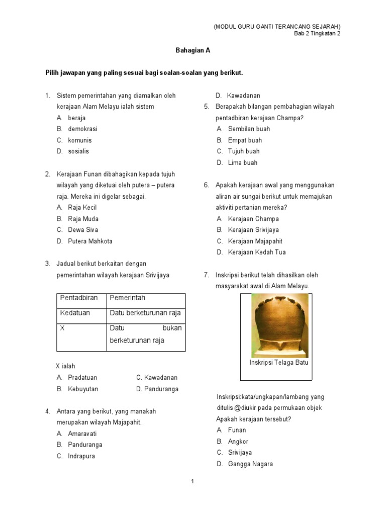 Latihan PKP Bab 2 Sej Ting 2  PDF